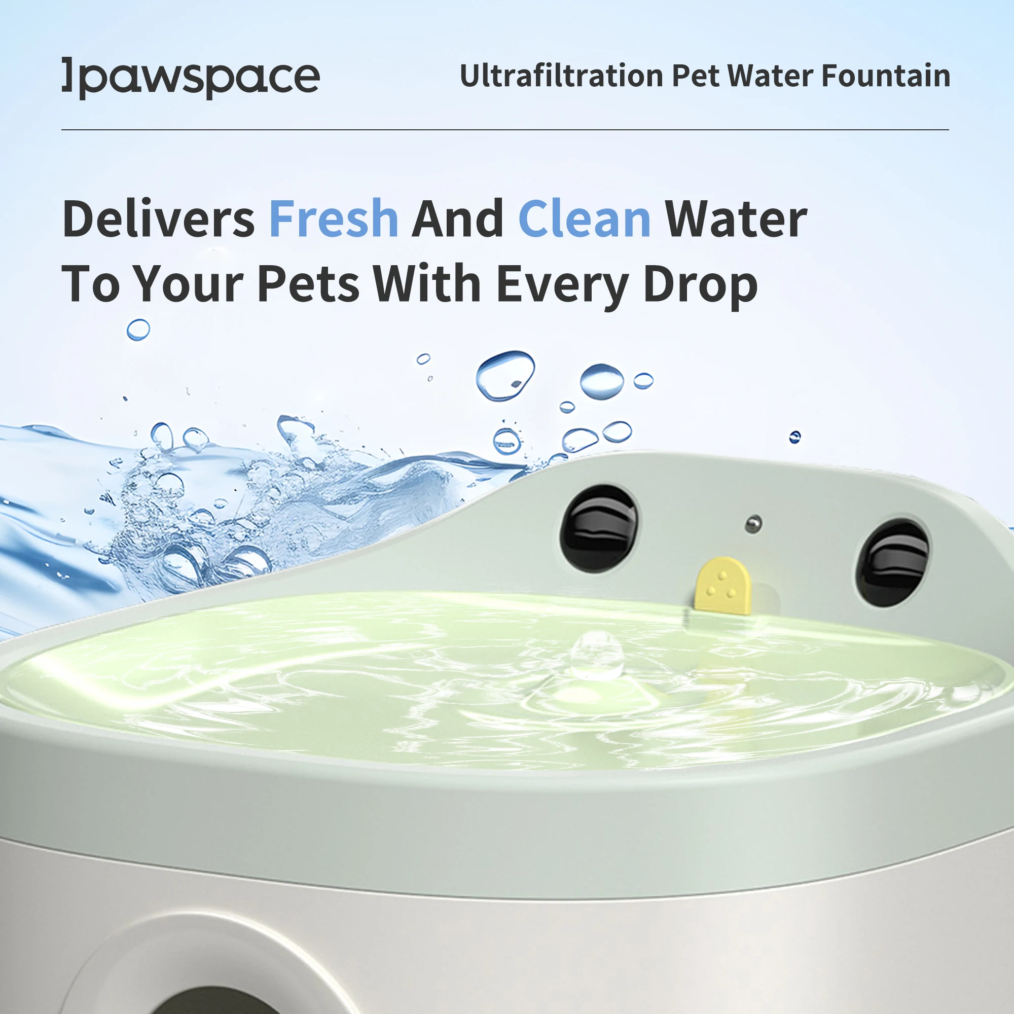 Ultrafiltration Filter Pet Water Fountain for Cat, Cordless Pet Water Feeder powered by Rechargeable Battery Automatic Cat Water