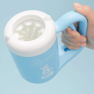 Outdoor Portable Pet Dog Paw Cleaner Cup Soft Silicone Foot Washer Clean Dog Paws One Click Manual Quick Feet Wash Cleaner - Image 2