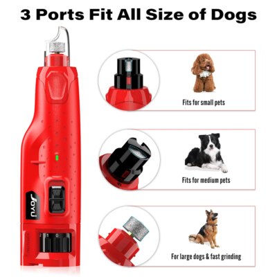 Dog Nail Grinder Dustproof with 2 LED Light - Super Quiet Powerful 6-Speed Nail Trimmer File for Small Medium Large Dogs dog acc - Image 4