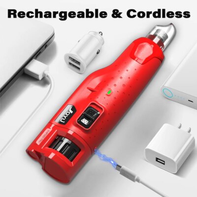 Dog Nail Grinder Dustproof with 2 LED Light - Super Quiet Powerful 6-Speed Nail Trimmer File for Small Medium Large Dogs dog acc - Image 6