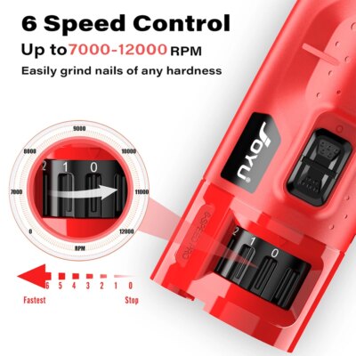 Dog Nail Grinder Dustproof with 2 LED Light - Super Quiet Powerful 6-Speed Nail Trimmer File for Small Medium Large Dogs dog acc - Image 2