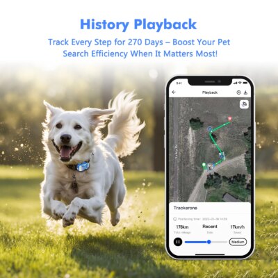 ‌4G Dog Cat GPS Tracker for Pets - Waterproof Smart Locator with App, Live Tracking & Light/Sound Search, Free Trial Included - Image 4