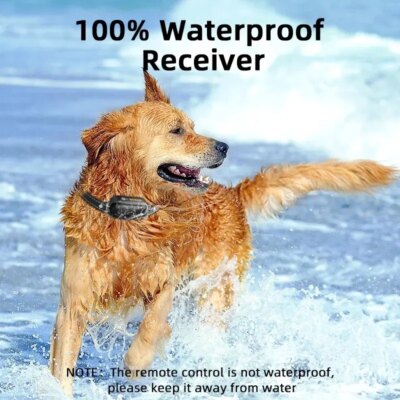 ROJECO Electric Dog Training Collar Digital Rechargeable Remote Control IPX7 Waterproof Vibrator Pet Dog Bark Stop Shock Collar - Image 5