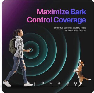 Pet Dog Repeller Ultrasonic Dog Training Device Rechargeable Anti Dog Bark Deterrent Device With LED Flashlight - Image 6