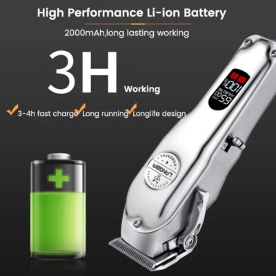 Professional Dog Hair Clipper All Metal Rechargeable Pet Trimmer Cat Shaver Cutting Machine Puppy Grooming Haircut Low Noice - Image 5