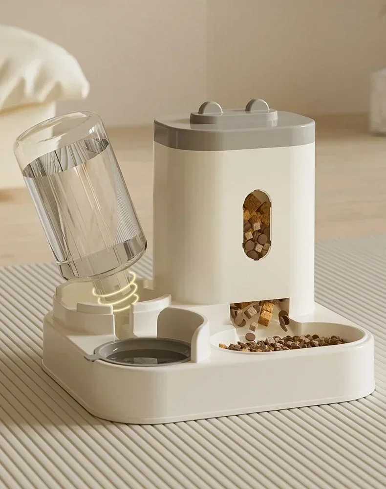 Automatic Feeder Cat Dog Food Bowl With Water Fountain Pet Large Capacity Raised Stand Dish Bowl For Cat Drinker Accessories Automatic Feeder Cat Dog Food Bowl With Water Fountain Pet Large Capacity Raised Stand Dish Bowl For Cat Drinker Accessories