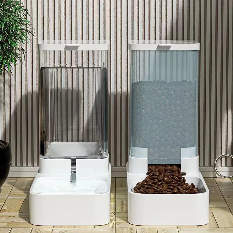 Pet Feed Dispenser Cat Dog Bowl Automatic Feeder Pet Accessories Dog Feeder Automatic Feeding Water Bowl Transparent Pet Storage Pet Feed Dispenser Cat Dog Bowl Automatic Feeder Pet Accessories Dog Feeder Automatic Feeding Water Bowl Transparent Pet Storage