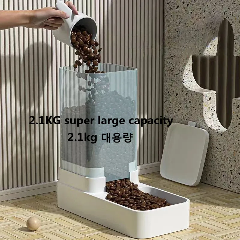 Pet Feed Dispenser Cat Dog Bowl Automatic Feeder Pet Accessories Dog Feeder Automatic Feeding Water Bowl Transparent Pet Storage Pet Feed Dispenser Cat Dog Bowl Automatic Feeder Pet Accessories Dog Feeder Automatic Feeding Water Bowl Transparent Pet Storage