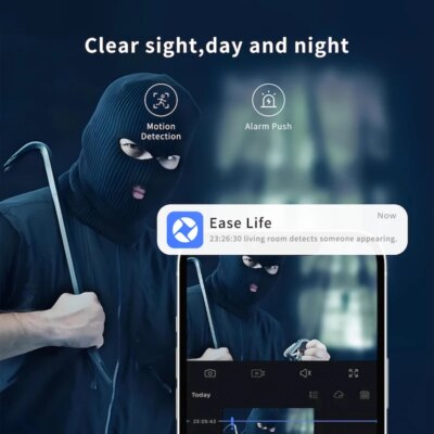 Ease Life App Security Baby Camera Indoor Home Security 2.4GHz 1080P Pet Dog Camera with Phone App Motion Detection 2-Way Talk - Image 5