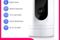 Ease Life App Security Baby Camera Indoor Home Security 2.4GHz 1080P Pet Dog Camera with Phone App Motion Detection 2-Way Talk