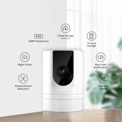 Ease Life App Security Baby Camera Indoor Home Security 2.4GHz 1080P Pet Dog Camera with Phone App Motion Detection 2-Way Talk - Image 3