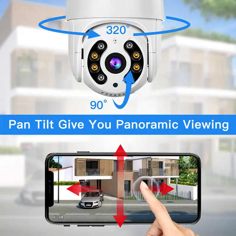 8MP 4K Wireless PTZ Camera HD 1080P Color Night Vision Wifi IP Camera Outdoor 5MP Ai Auto Tracking CCTV Surveillance Cam iCsee 8MP 4K Wireless PTZ Camera HD 1080P Color Night Vision Wifi IP Camera Outdoor 5MP Ai Auto Tracking CCTV Surveillance Cam iCsee