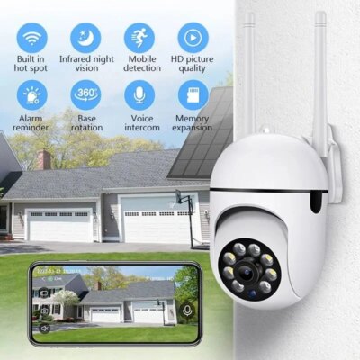 1080P HD PTZ 2.4G WIFI IP Camera Audio CCTV Surveillance Cam Outdoor Night Vision Wireless Waterproof Security Protection - Image 3