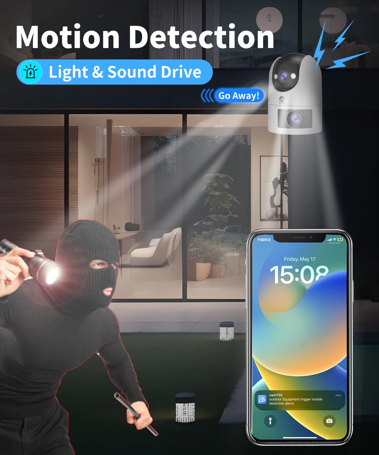 JOOAN 4K Outdoor WiFi Surveillance Camera Dual Lens External 5G Wifi IP Cameras Auto Tracking Security PTZ Cam CCTV Audio Video JOOAN 4K Outdoor WiFi Surveillance Camera Dual Lens External 5G Wifi IP Cameras Auto Tracking Security PTZ Cam CCTV Audio Video