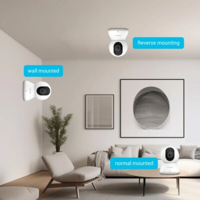Blurams 2.4＆5G WiFi Indoor Camera, 2K, 360° PTZ Pet Dog IP CCTV Camera with Phone App, 2-Way Talk, Night Vision, for Home Securi - Image 6