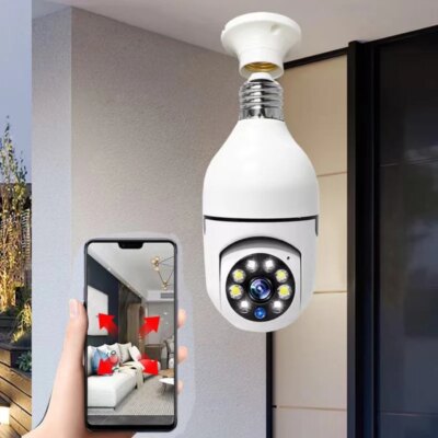 Wifi IP E27 Bulb Surveillance Camera Night Vision Wireless Home Camera CCTV Video Security Protection Baby Mini Cam - Image 5