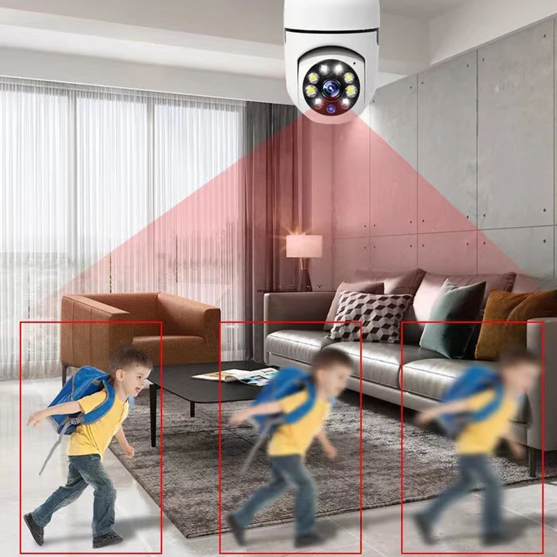 Wifi IP E27 Bulb Surveillance Camera Night Vision Wireless Home Camera CCTV Video Security Protection Baby Mini Cam