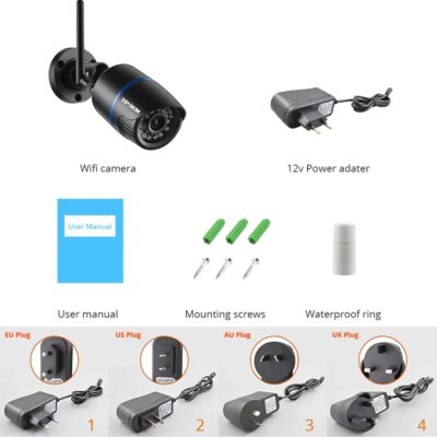 4MP 1080P IP Camera Outdoor WiFi Security Camera Wireless Video Surveillance Wi Fi Bullet CCTV HD Camara CamHipro CamHi Cam - Image 6