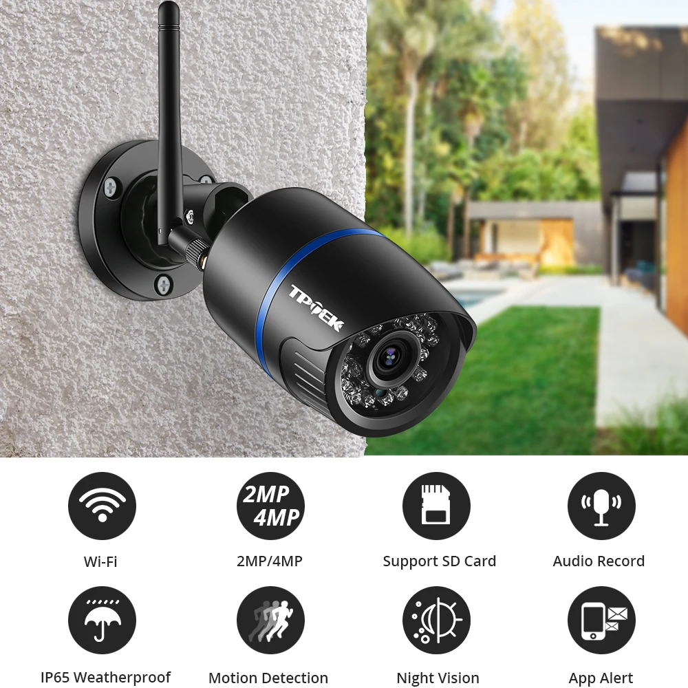 4MP 1080P IP Camera Outdoor WiFi Security Camera Wireless Video Surveillance Wi Fi Bullet CCTV HD Camara CamHipro CamHi Cam 4MP 1080P IP Camera Outdoor WiFi Security Camera Wireless Video Surveillance Wi Fi Bullet CCTV HD Camara CamHipro CamHi Cam