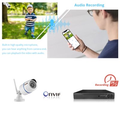4MP 1080P IP Camera Outdoor WiFi Home Security Camera Wireless Surveillance Wi Fi Bullet Waterproof IP Video HD Camara CamHi Cam - Image 4