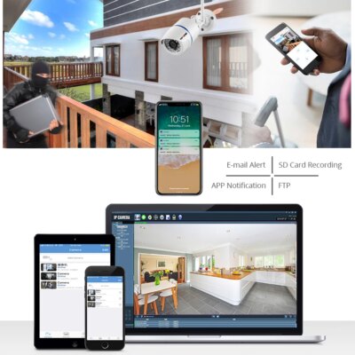 4MP 1080P IP Camera Outdoor WiFi Home Security Camera Wireless Surveillance Wi Fi Bullet Waterproof IP Video HD Camara CamHi Cam - Image 3