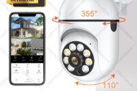8MP Wireless Security Surveillance PTZ Camera Wifi IP Outdoor 4X Zoom Cameras AI Human Tracking Two-way Audio HD Night Color Cam