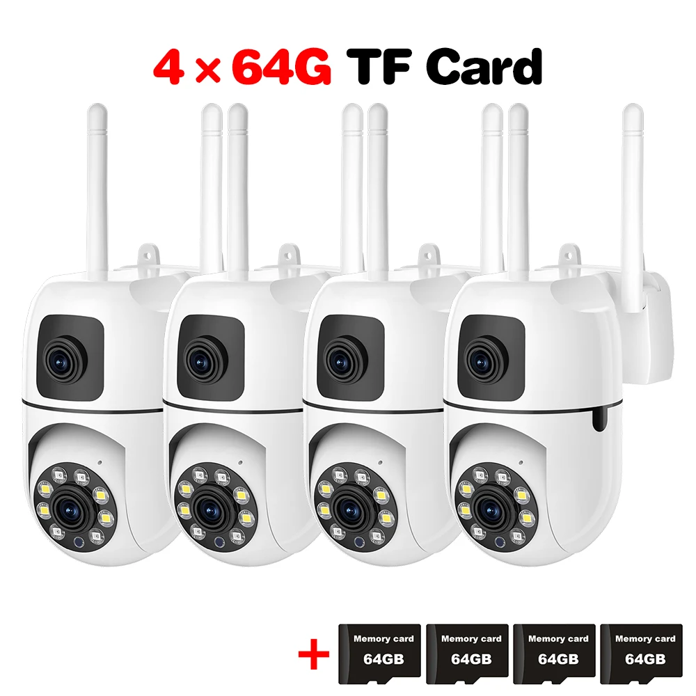 4PCS Wifi Camera 64G