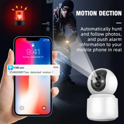 PEGATAH 5MP WiFi Camera 10X Zoom Baby Monitoring Built-in Battery Wireless PTZ HD Human Detection Cam Secuiry Surveillance Video - Image 4