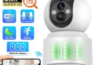 PEGATAH 5MP WiFi Camera 10X Zoom Baby Monitoring Built-in Battery Wireless PTZ HD Human Detection Cam Secuiry Surveillance Video