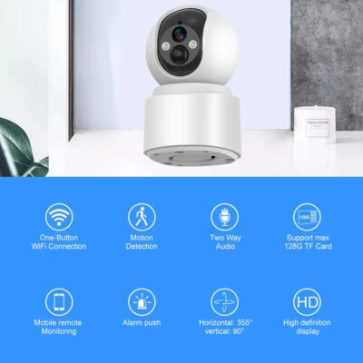PEGATAH 5MP WiFi Camera 10X Zoom Baby Monitoring Built-in Battery Wireless PTZ HD Human Detection Cam Secuiry Surveillance Video - Image 6