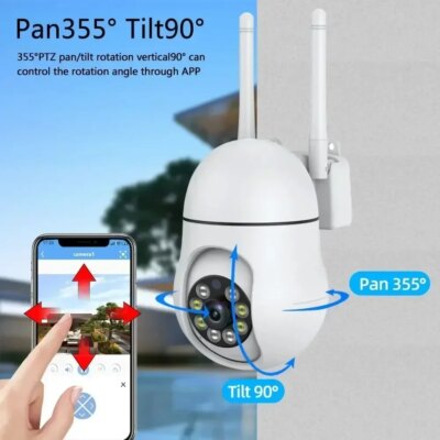 Tuya 5MP Wifi IP Camera Color night vision Outdoor Auto Tracking Wireless PTZ CCTV Security Surveillance Camera Smart Life Cam - Image 5