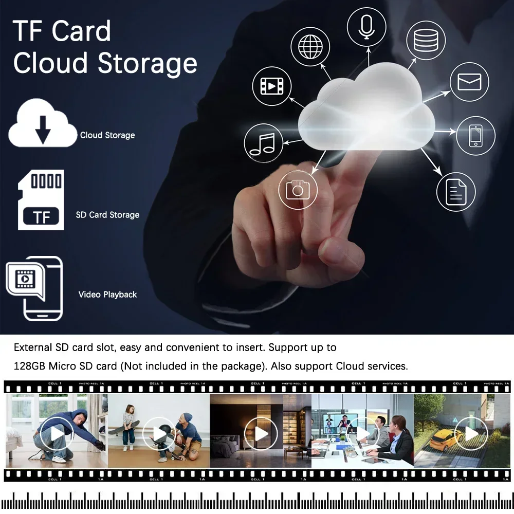 Tuya 5MP Wifi IP Camera Color night vision Outdoor Auto Tracking Wireless PTZ CCTV Security Surveillance Camera Smart Life Cam
