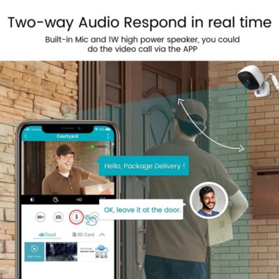 4K Mini WiFi Camera IP/AP Remote Monitor Cloud Storage 2-Way Audio Motion Detection Camcorder Surveillance Security Cam 2025 NEW - Image 3