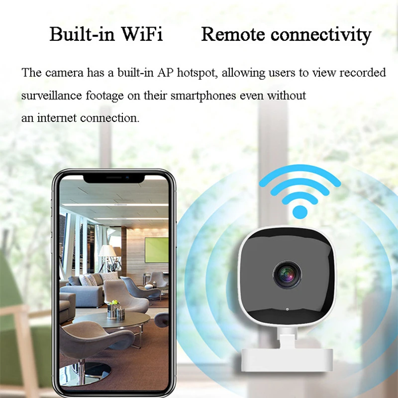 4K Mini WiFi Camera IP/AP Remote Monitor Cloud Storage 2-Way Audio Motion Detection Camcorder Surveillance Security Cam 2025 NEW