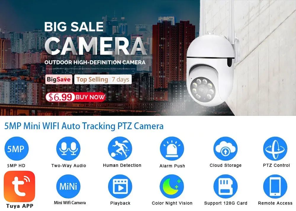 Tuya 5MP Wifi Camera Indoor 360 PTZ Pet Baby Monitor IR Night Vision Ai Detect P2P Surveillance IP Cameras With Tuya Smart Life Tuya 5MP Wifi Camera Indoor 360 PTZ Pet Baby Monitor IR Night Vision Ai Detect P2P Surveillance IP Cameras With Tuya Smart Life