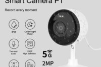 5G & 2.4G Tuya Smart Indoor/Outdoor Security Camera for Home,Baby/Elder/Pet Camera With Phone App,Color Night Vision 2-Way Audio