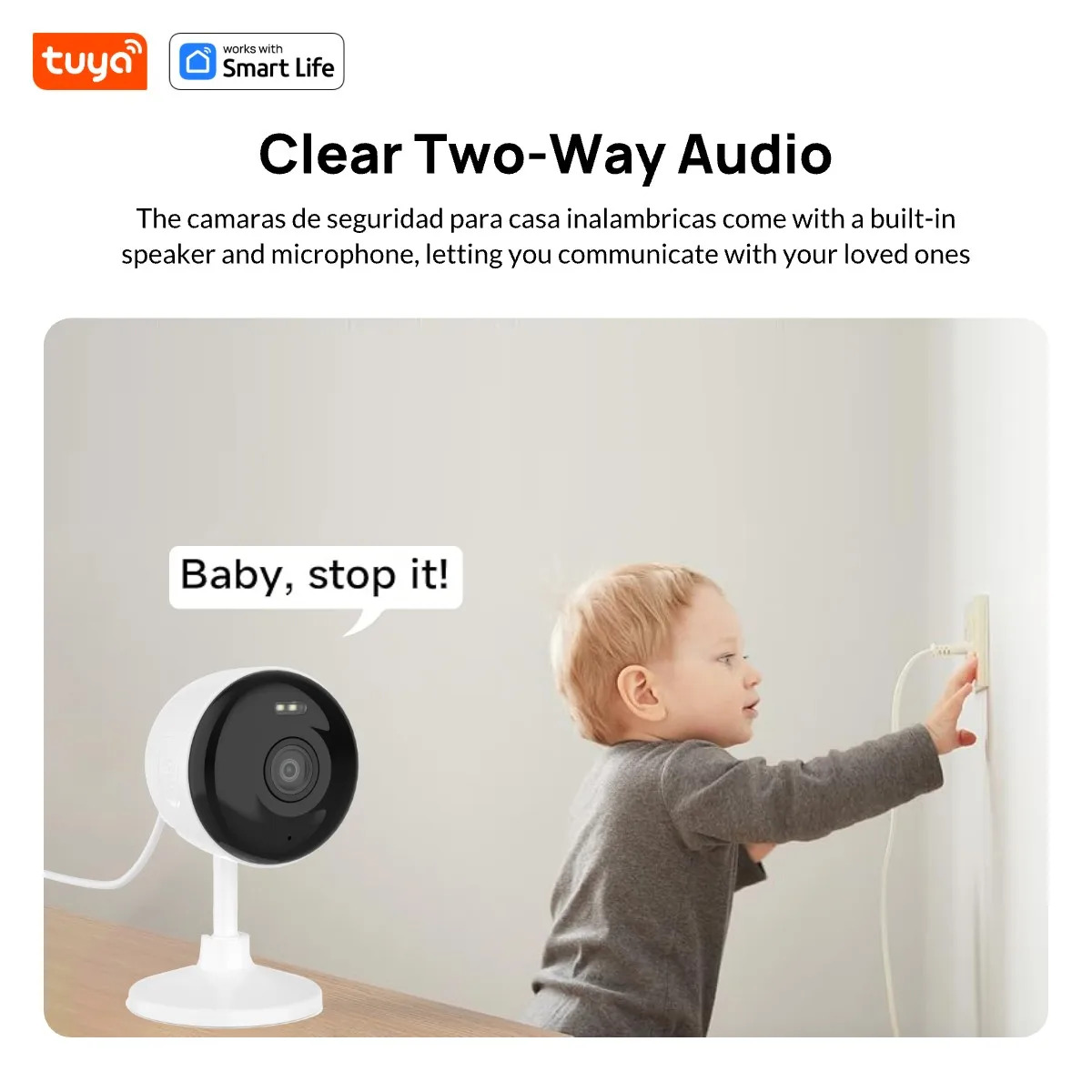 5G & 2.4G Tuya Smart Indoor/Outdoor Security Camera for Home,Baby/Elder/Pet Camera With Phone App,Color Night Vision 2-Way Audio