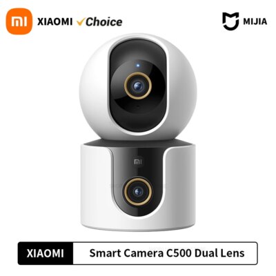 Xiaomi C500 Smart Camera Dual Lens PTZ 360° Pets&Facial Detection 4 Million pixels Full Color Night Vision WiFi 6 For MiHome app