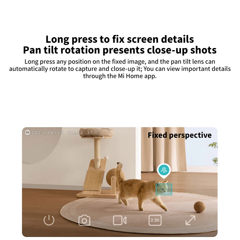 Xiaomi C500 Smart Camera Dual Lens PTZ 360° Pets&Facial Detection 4 Million pixels Full Color Night Vision WiFi 6 For MiHome app