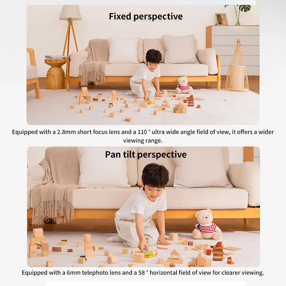 Xiaomi C500 Smart Camera Dual Lens PTZ 360° Pets&Facial Detection 4 Million pixels Full Color Night Vision WiFi 6 For MiHome app