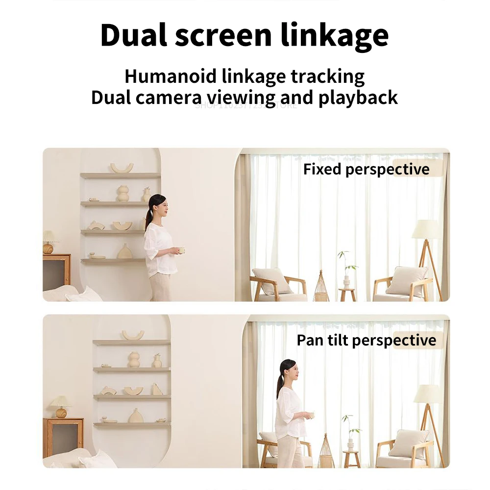 Xiaomi C500 Smart Camera Dual Lens PTZ 360° Pets&Facial Detection 4 Million pixels Full Color Night Vision WiFi 6 For MiHome app