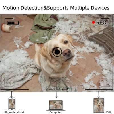 HD WiFi Mini Camera DIY Module Home office Security Nanny Cam Alarm Remote viewing, Miniature Camera with Motion Detection, App - Image 4
