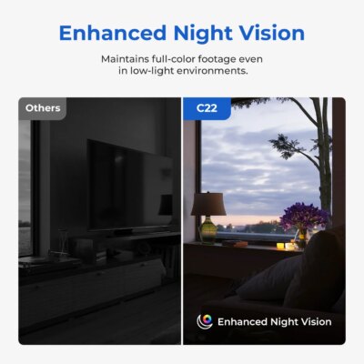 IMILAB C22 3K Security Indoor Camera - 360° View Home Camera with Color Night Vision for Baby/Pet Monitor WiFi6 AI Detection - Image 4