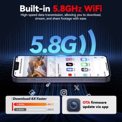REDTIGER A4 Dash Camera Front and Rear 4k Dash Cam  Drive Recorder for WiFi GPS Car Dvr for 24H Parking Mode Black Box for Car - Image 3