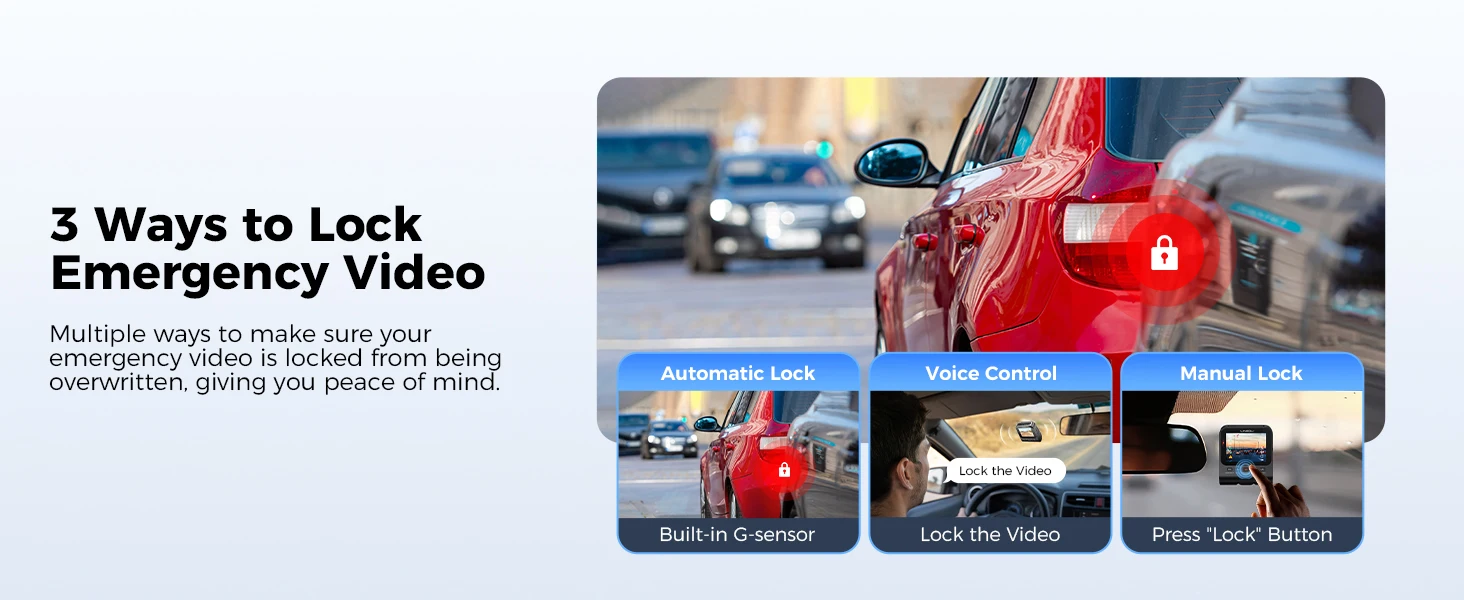 LINGDU Dash Cam V620 Front and Rear Car Camera 4K+1080P 60FPS Car DVR GPS WI-FI ADAS Voice Control Parking Mode Support Rear Cam