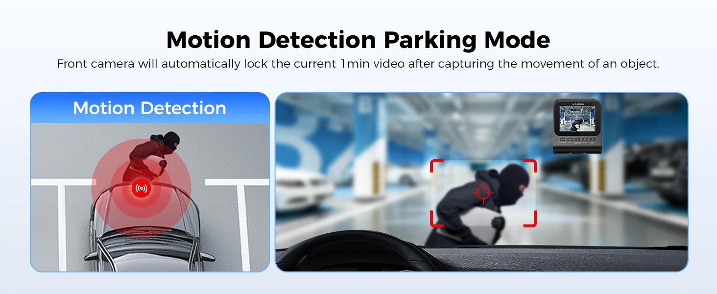 LINGDU Dash Cam V620 Front and Rear Car Camera 4K+1080P 60FPS Car DVR GPS WI-FI ADAS Voice Control Parking Mode Support Rear Cam