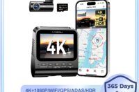 LINGDU Dash Cam V620 Front and Rear Car Camera 4K+1080P 60FPS Car DVR GPS WI-FI ADAS Voice Control Parking Mode Support Rear Cam