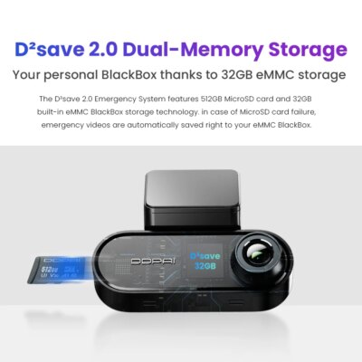 DDPAI Dash Cam N5 Dual Front and Rear 4K Ultra HD Resolution  Dash Camera NightVIS ADAS GPS Auto record - Image 4