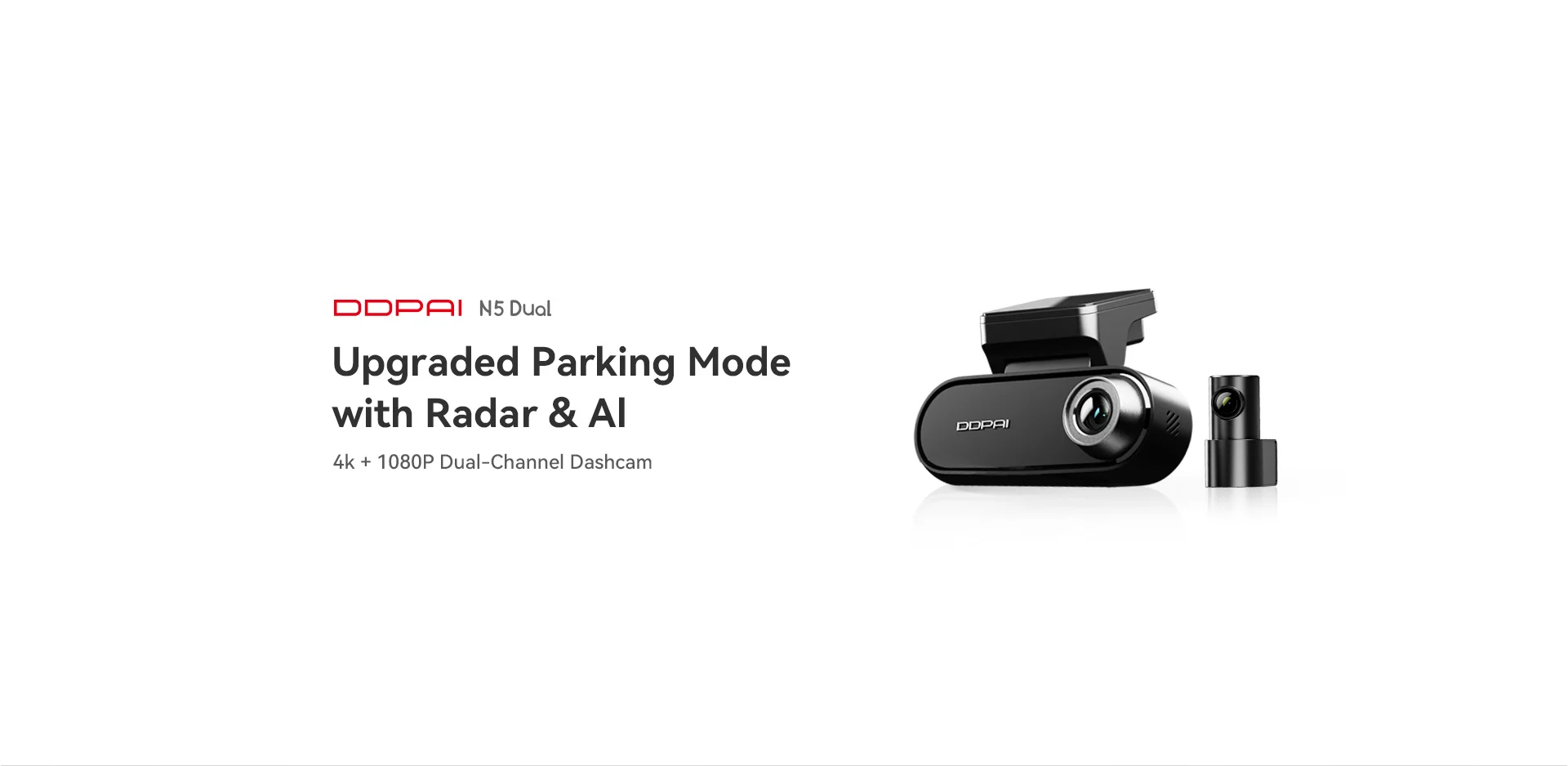 DDPAI Dash Cam N5 Dual Front and Rear 4K Ultra HD Resolution  Dash Camera NightVIS ADAS GPS Auto record