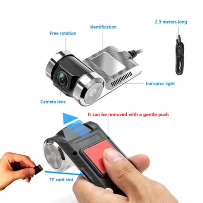 Podofo ADAS Dash Cam Dvr Dash Camera Car DVR HD Dashcam android dvr Car recorder dash cam Night Version HD 720P Auto Recorder - Image 6